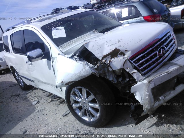 5N3ZA0NCXAN902654 - 2010 INFINITI QX56 WHITE photo 1