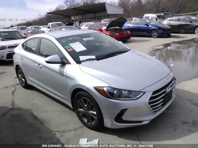 5NPD84LF9JH256062 - 2018 HYUNDAI ELANTRA SEL/VALUE/LIMITED SILVER photo 1