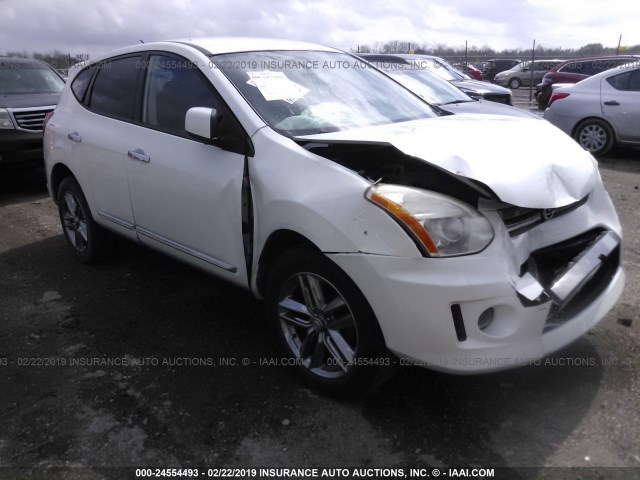 JN8AS5MT0BW155961 - 2011 NISSAN ROGUE S/SV/KROM WHITE photo 1