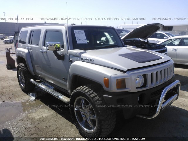 5GTDN13E778184583 - 2007 HUMMER H3 GRAY photo 1