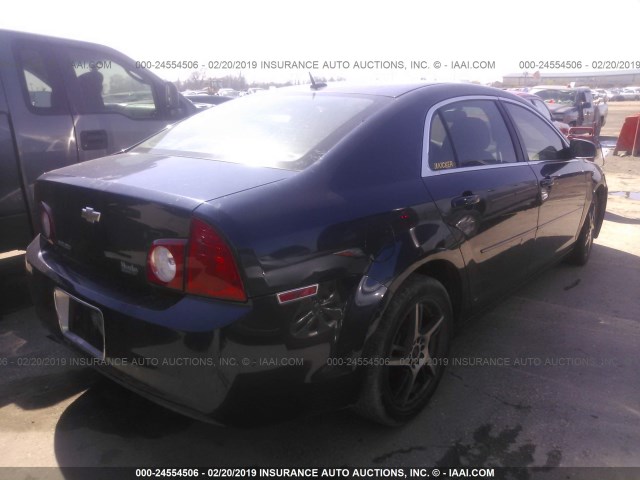 1G1ZB5EB3AF270419 - 2010 CHEVROLET MALIBU LS BLUE photo 4