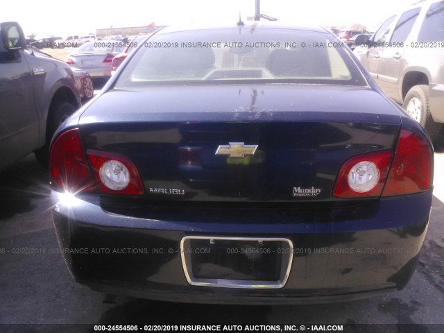 1G1ZB5EB3AF270419 - 2010 CHEVROLET MALIBU LS BLUE photo 6