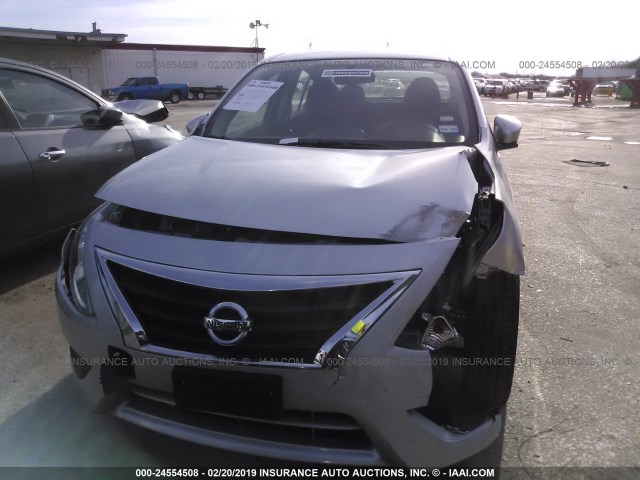 3N1CN7AP9KL814630 - 2019 NISSAN VERSA SILVER photo 6