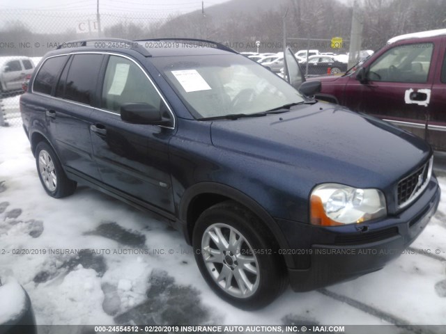 YV1CZ91H041118409 - 2004 VOLVO XC90 T6 BLUE photo 1