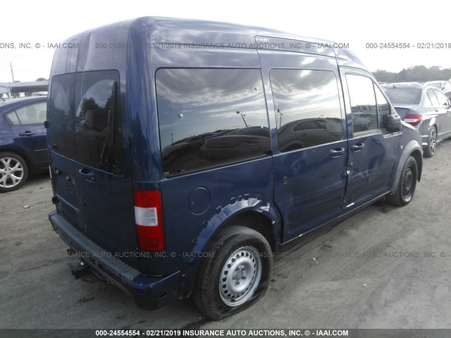 NM0KS9CN4DT136521 - 2013 FORD TRANSIT CONNECT XLT PREMIUM BLUE photo 4