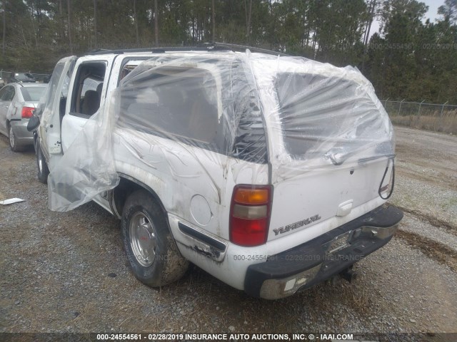 3GKFK16T6YG166806 - 2000 GMC YUKON XL K1500 WHITE photo 3