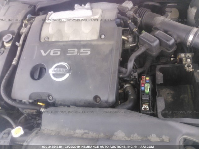 1N4BA41E44C924023 - 2004 NISSAN MAXIMA SE/SL SILVER photo 10