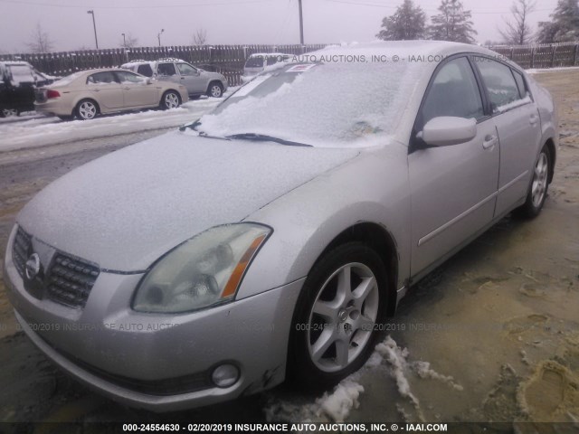 1N4BA41E44C924023 - 2004 NISSAN MAXIMA SE/SL SILVER photo 2