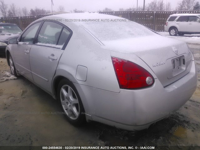 1N4BA41E44C924023 - 2004 NISSAN MAXIMA SE/SL SILVER photo 3