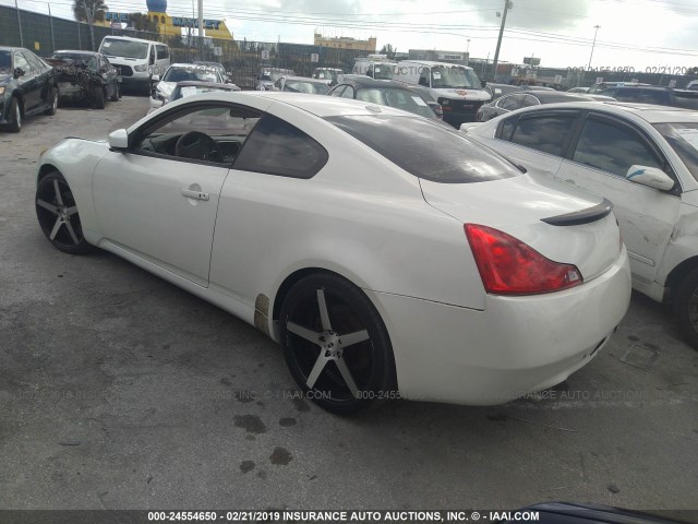 JNKCV64EX8M125694 - 2008 INFINITI G37 JOURNEY/SPORT WHITE photo 3