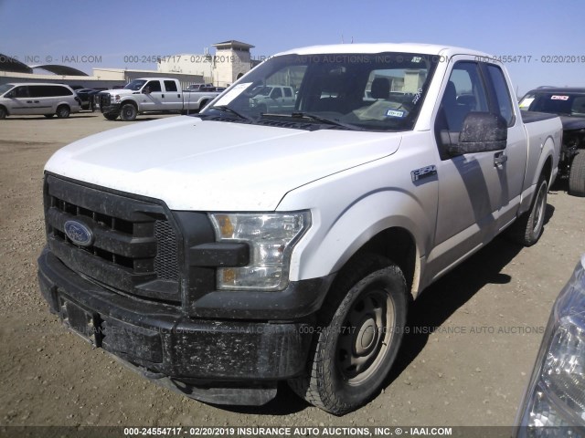 1FTFX1EF0FKE77887 - 2015 FORD F150 SUPER CAB WHITE photo 2