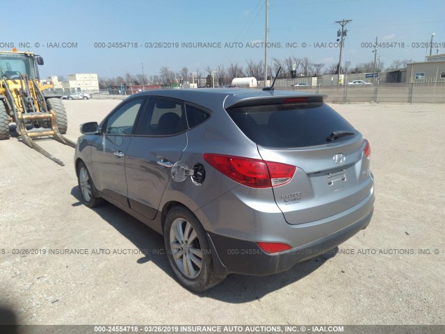 KM8JU3AC2BU222162 - 2011 HYUNDAI TUCSON GLS/LIMITED 灰色 照片 3