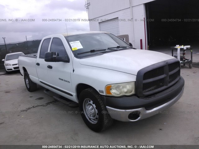 3D7KR28D45G772365 - 2005 DODGE RAM 2500 ST/SLT WHITE photo 1