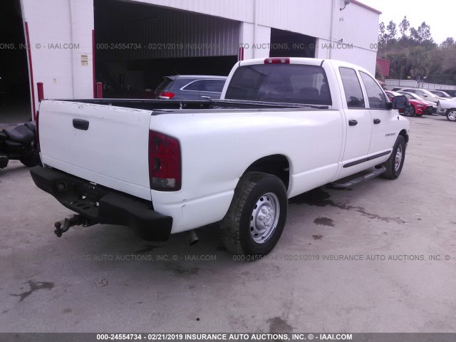 3D7KR28D45G772365 - 2005 DODGE RAM 2500 ST/SLT WHITE photo 4