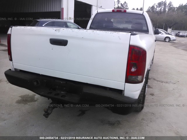 3D7KR28D45G772365 - 2005 DODGE RAM 2500 ST/SLT WHITE photo 6