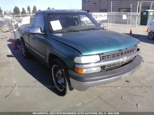 1GCEC14T01Z232649 - 2001 CHEVROLET SILVERADO C1500 TEAL photo 1