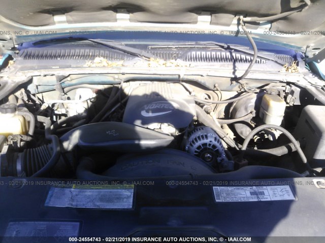 1GCEC14T01Z232649 - 2001 CHEVROLET SILVERADO C1500 TEAL photo 10