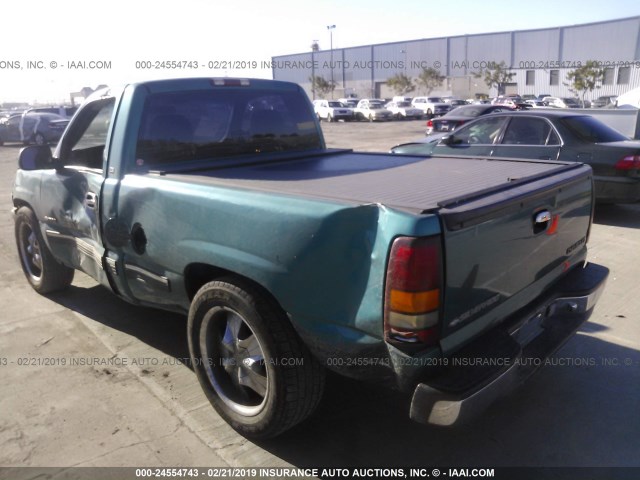 1GCEC14T01Z232649 - 2001 CHEVROLET SILVERADO C1500 TEAL photo 3