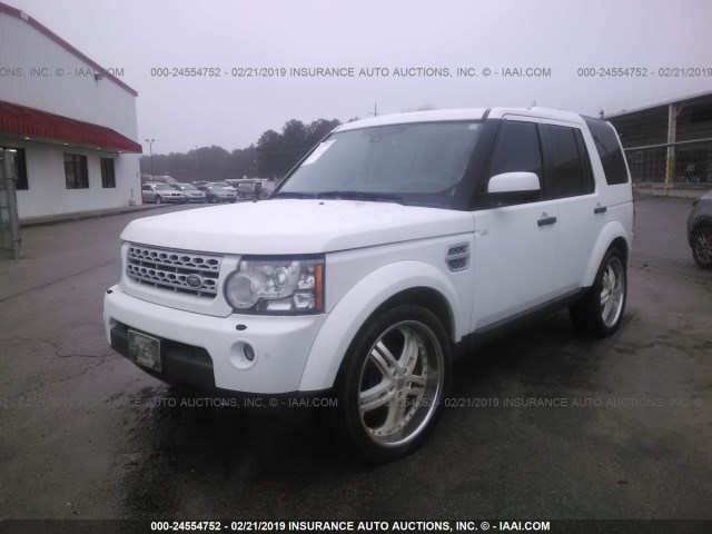 SALAG2D40CA601117 - 2012 LAND ROVER LR4 HSE WHITE photo 2