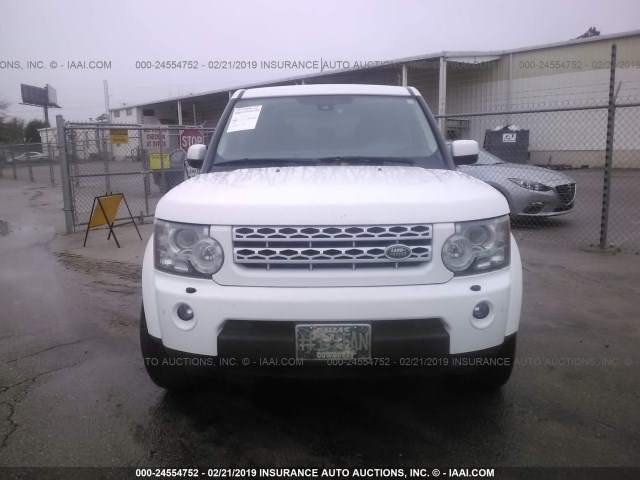 SALAG2D40CA601117 - 2012 LAND ROVER LR4 HSE WHITE photo 6