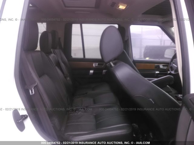 SALAG2D40CA601117 - 2012 LAND ROVER LR4 HSE WHITE photo 8