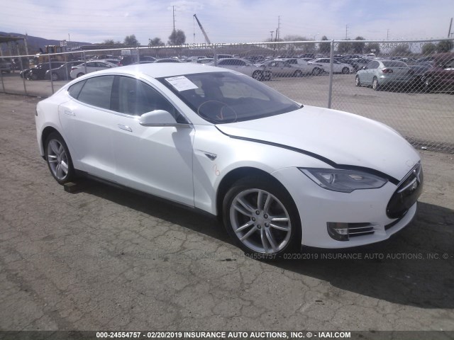 5YJSA1AG5DFP09506 - 2013 TESLA MODEL S WHITE photo 1