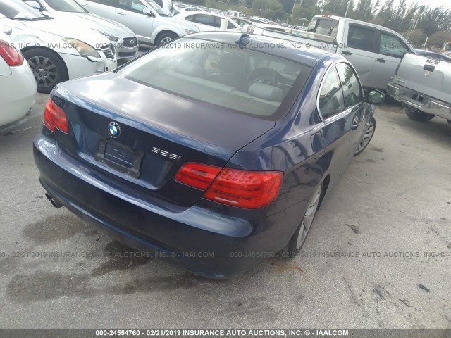 WBAKE3C57DE771547 - 2013 BMW 328 I BLUE photo 4