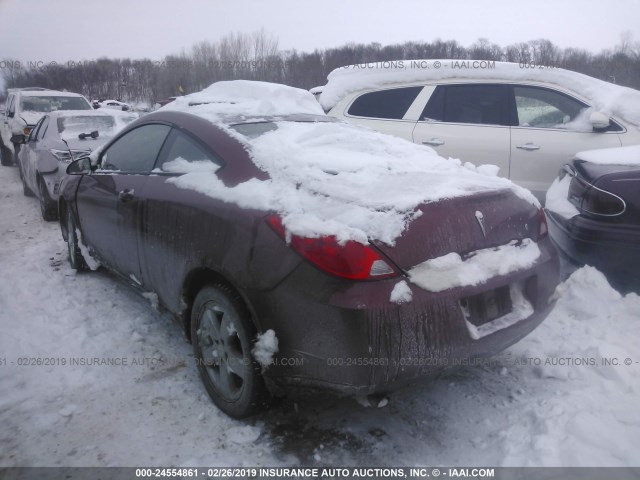 1G2ZH17N684154647 - 2008 PONTIAC G6 GT BURGUNDY photo 3