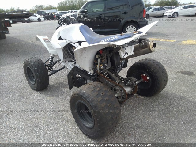 JH2TE3278EK500615 - 2014 HONDA TRX450 ER WHITE photo 3