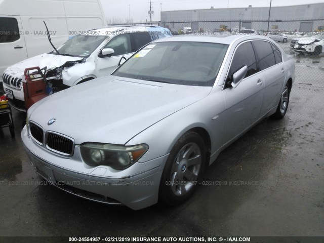 WBAGN634X3DR11268 - 2003 BMW 745 LI SILVER photo 2