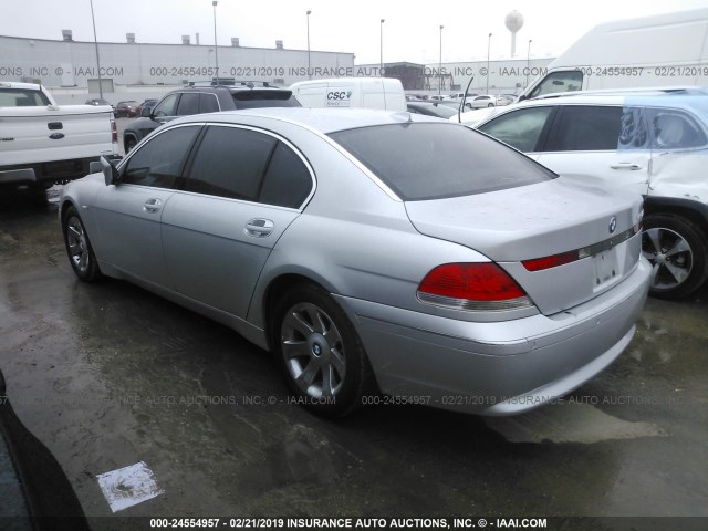 WBAGN634X3DR11268 - 2003 BMW 745 LI SILVER photo 3