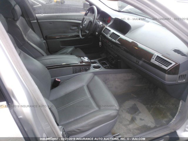 WBAGN634X3DR11268 - 2003 BMW 745 LI SILVER photo 5