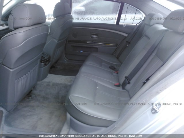 WBAGN634X3DR11268 - 2003 BMW 745 LI SILVER photo 8