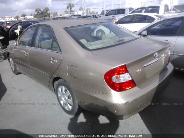 4T1BE32K43U147487 - 2003 TOYOTA CAMRY LE/XLE/SE BEIGE photo 3