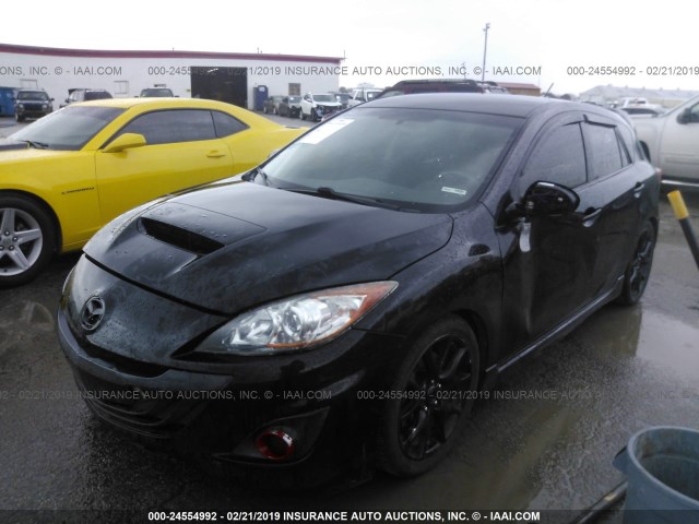 JM1BL1L48C1502239 - 2012 MAZDA SPEED 3 BLACK photo 2