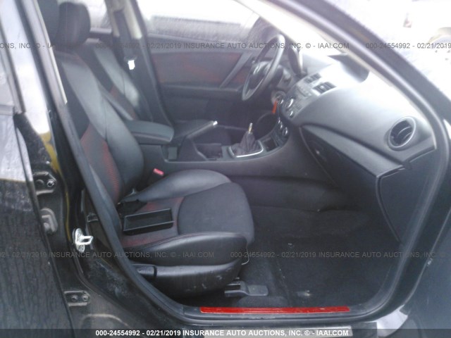 JM1BL1L48C1502239 - 2012 MAZDA SPEED 3 BLACK photo 5