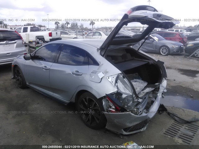 SHHFK7H49HU218194 - 2017 HONDA CIVIC SPORT Argent photo 3