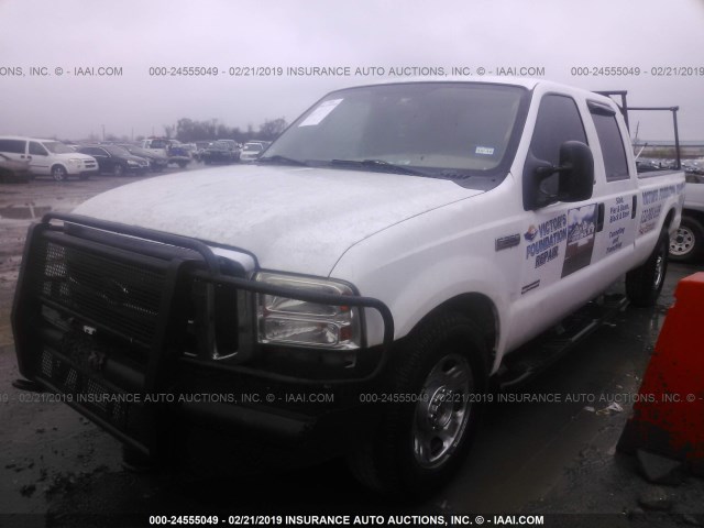 1FTWW30P76EC87467 - 2006 FORD F350 SRW SUPER DUTY WHITE photo 2