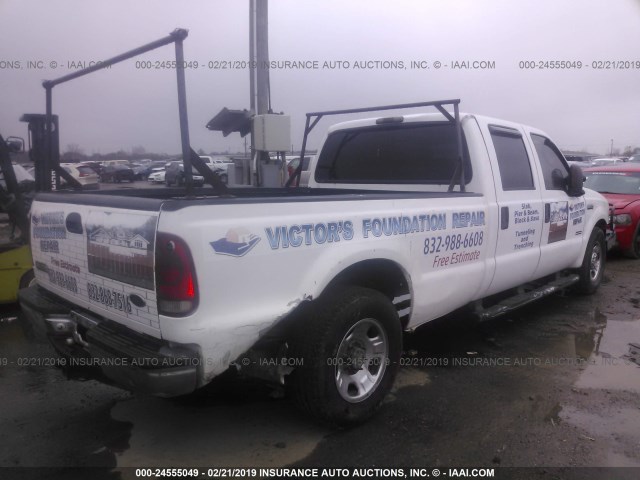 1FTWW30P76EC87467 - 2006 FORD F350 SRW SUPER DUTY WHITE photo 4