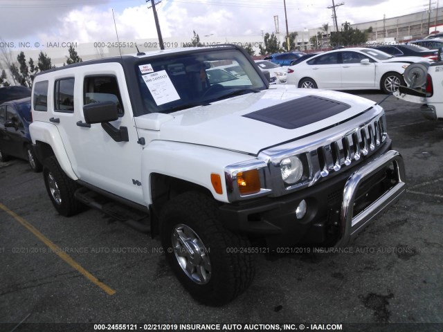 5GTDN13E878120892 - 2007 HUMMER H3 WHITE photo 1