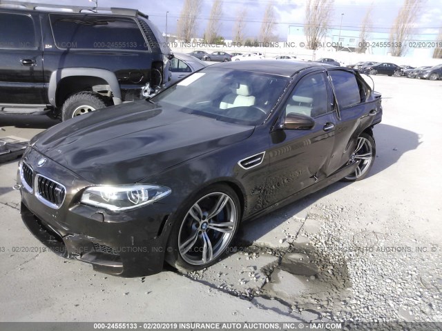WBSFV9C50ED096714 - 2014 BMW M5 BLACK photo 2