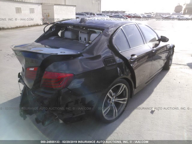 WBSFV9C50ED096714 - 2014 BMW M5 BLACK photo 4