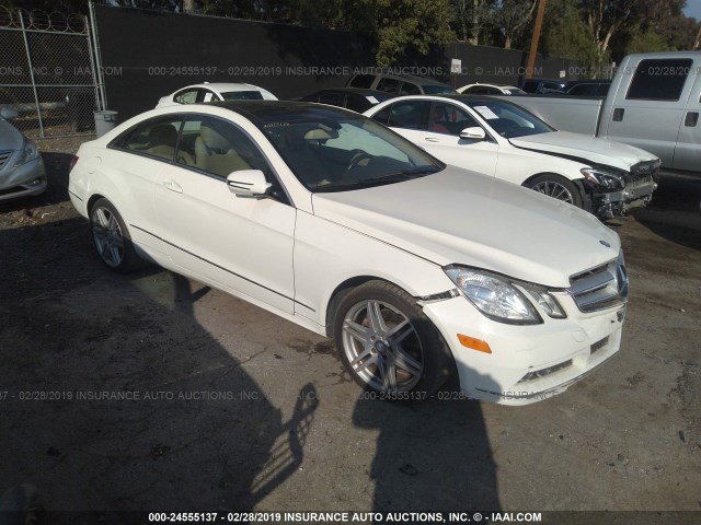 WDDKJ5GB9AF017958 - 2010 MERCEDES-BENZ E 350 WHITE photo 1