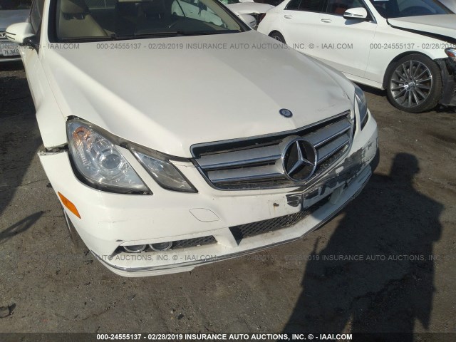 WDDKJ5GB9AF017958 - 2010 MERCEDES-BENZ E 350 WHITE photo 6