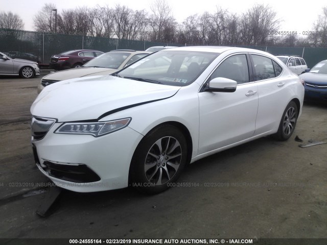 19UUB1F38FA028779 - 2015 ACURA TLX WHITE photo 2