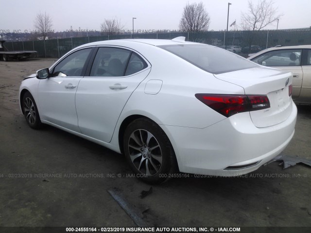 19UUB1F38FA028779 - 2015 ACURA TLX WHITE photo 3