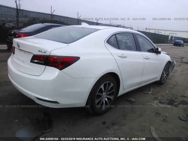 19UUB1F38FA028779 - 2015 ACURA TLX WHITE photo 4