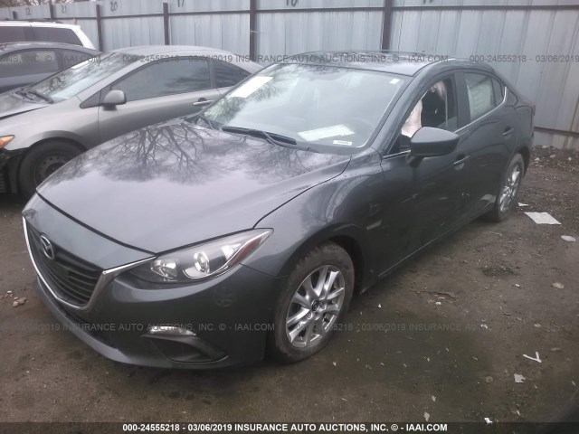 JM1BM1W72E1147431 - 2014 MAZDA 3 GRAND TOURING GRAY photo 2