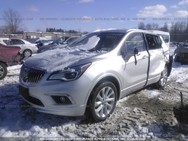 LRBFXESXXGD213214 - 2016 BUICK ENVISION PREMIUM SILVER photo 2