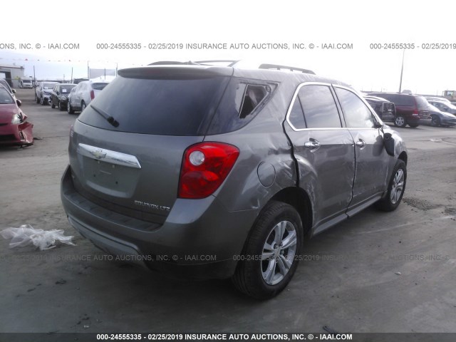 2GNALFEK1C6118022 - 2012 CHEVROLET EQUINOX LTZ BROWN photo 4